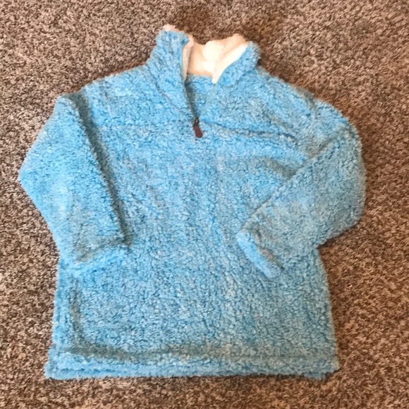 Sweaters - Blue Sherpa pullover